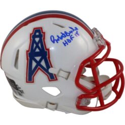 Robert Brazile Autographed Houston Oilers TB Mini Helmet HOF Beckett WIT 54727