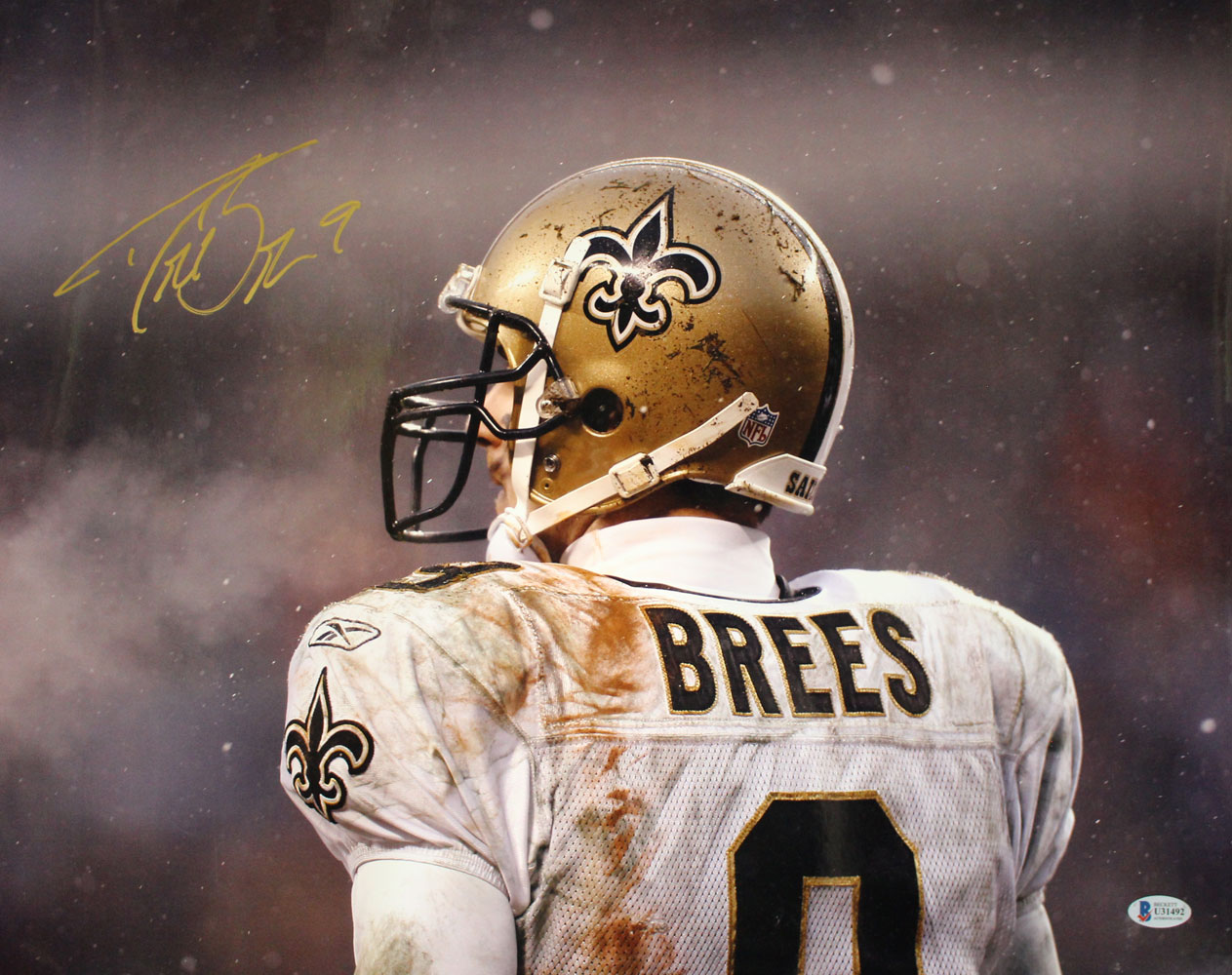 Drew Brees Autographed/Signed New Orleans Saints 16x20 Photo BAS 29029