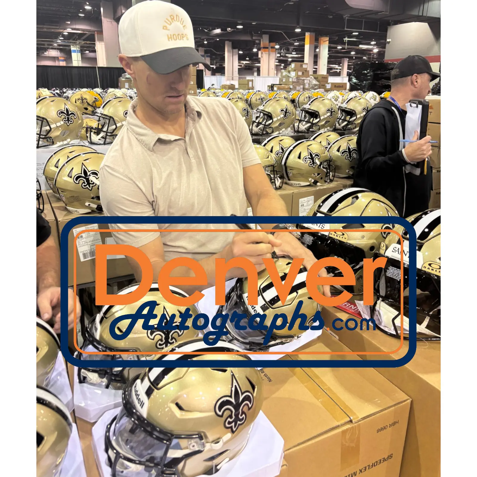 Drew Brees Autographed New Orleans Saints Mid-Size Midi Helmet Beckett WIT 58424 7 Drew Brees Autographed New Orleans Saints Mid-Size Midi Helmet Beckett WIT 58424
