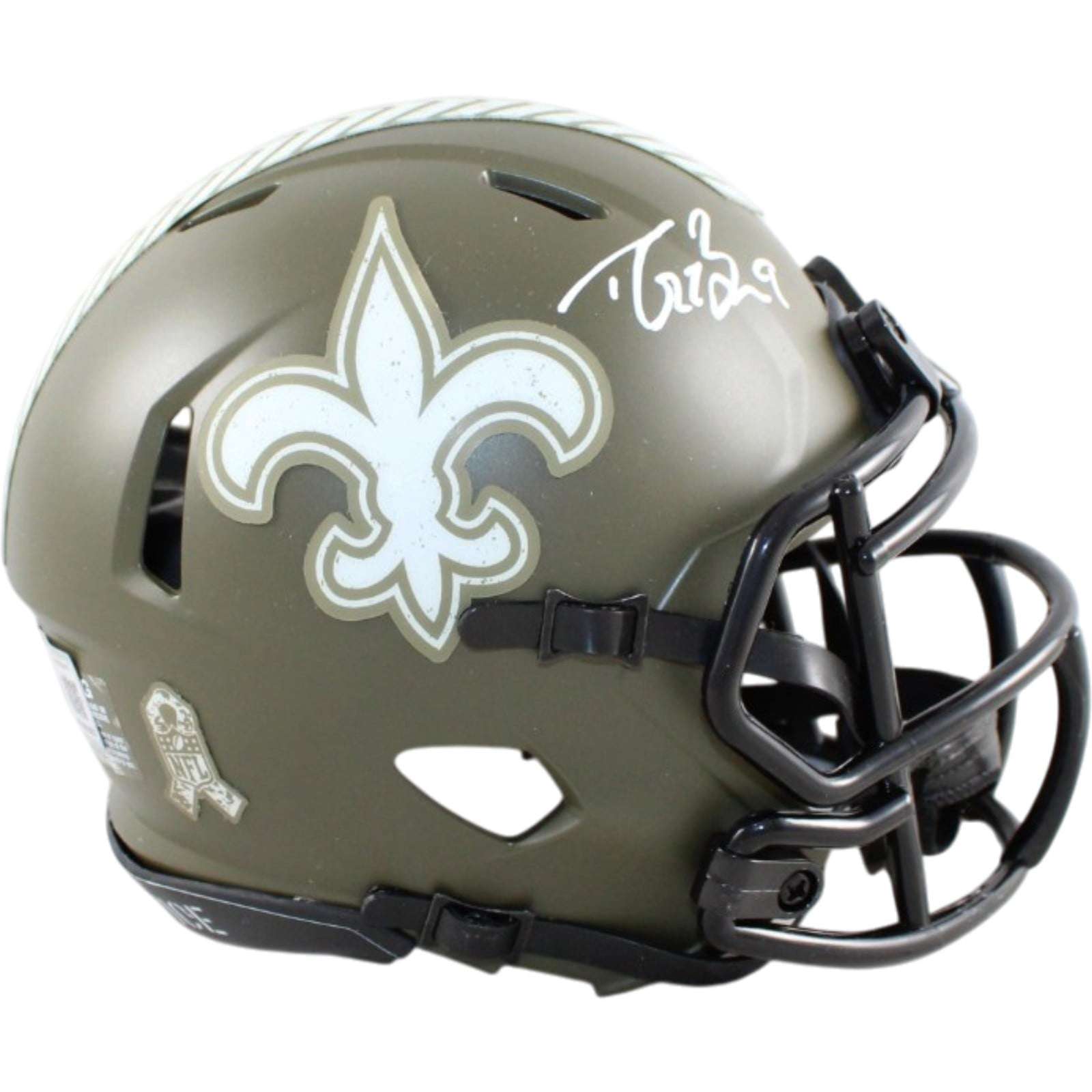 Drew Brees Autographed New Orleans Saints Mini Helmet STS 22 Beckett WIT 58683
