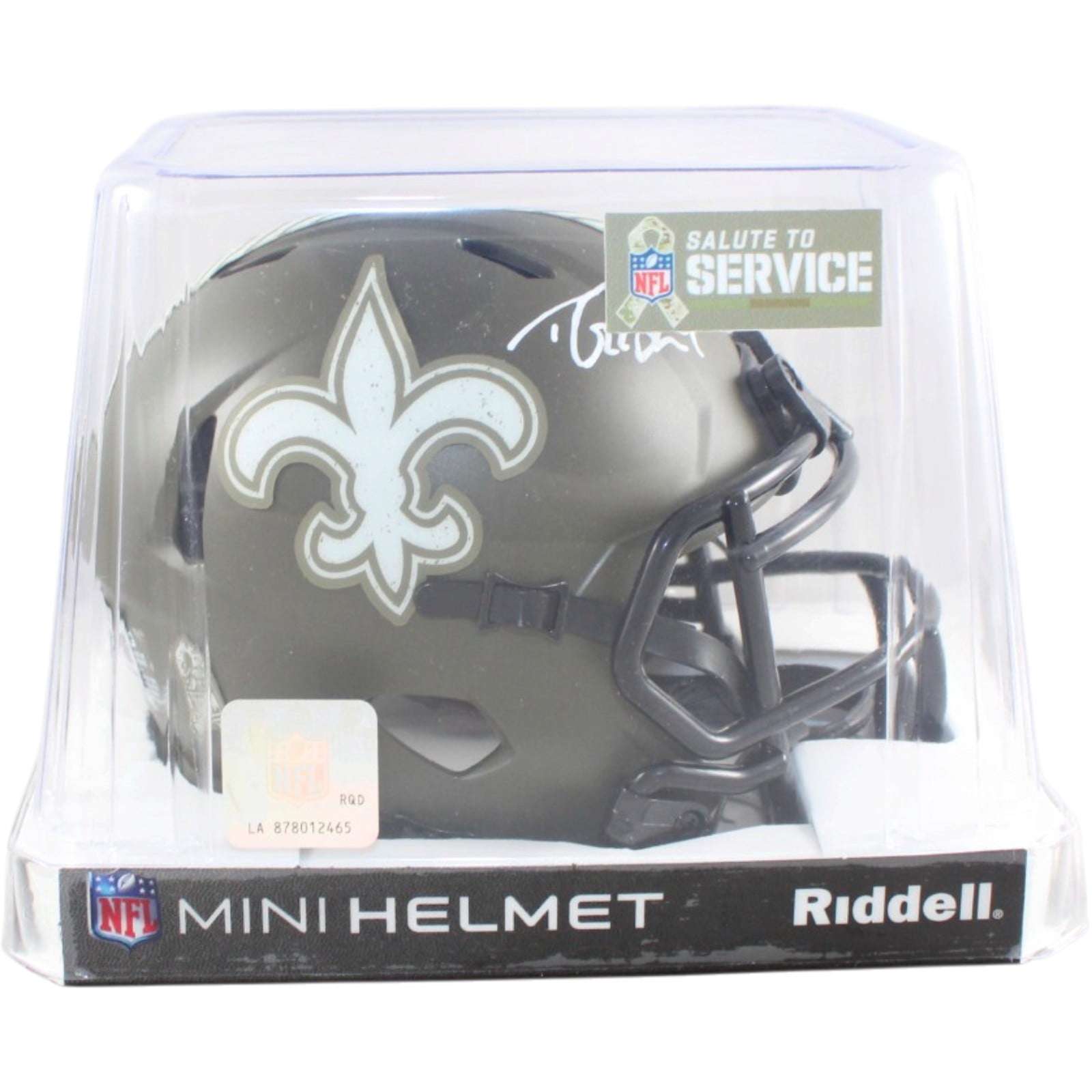 Drew Brees Autographed New Orleans Saints Mini Helmet STS 22 Beckett WIT 58683 5 Drew Brees Autographed New Orleans Saints Mini Helmet STS 22 Beckett WIT 58683