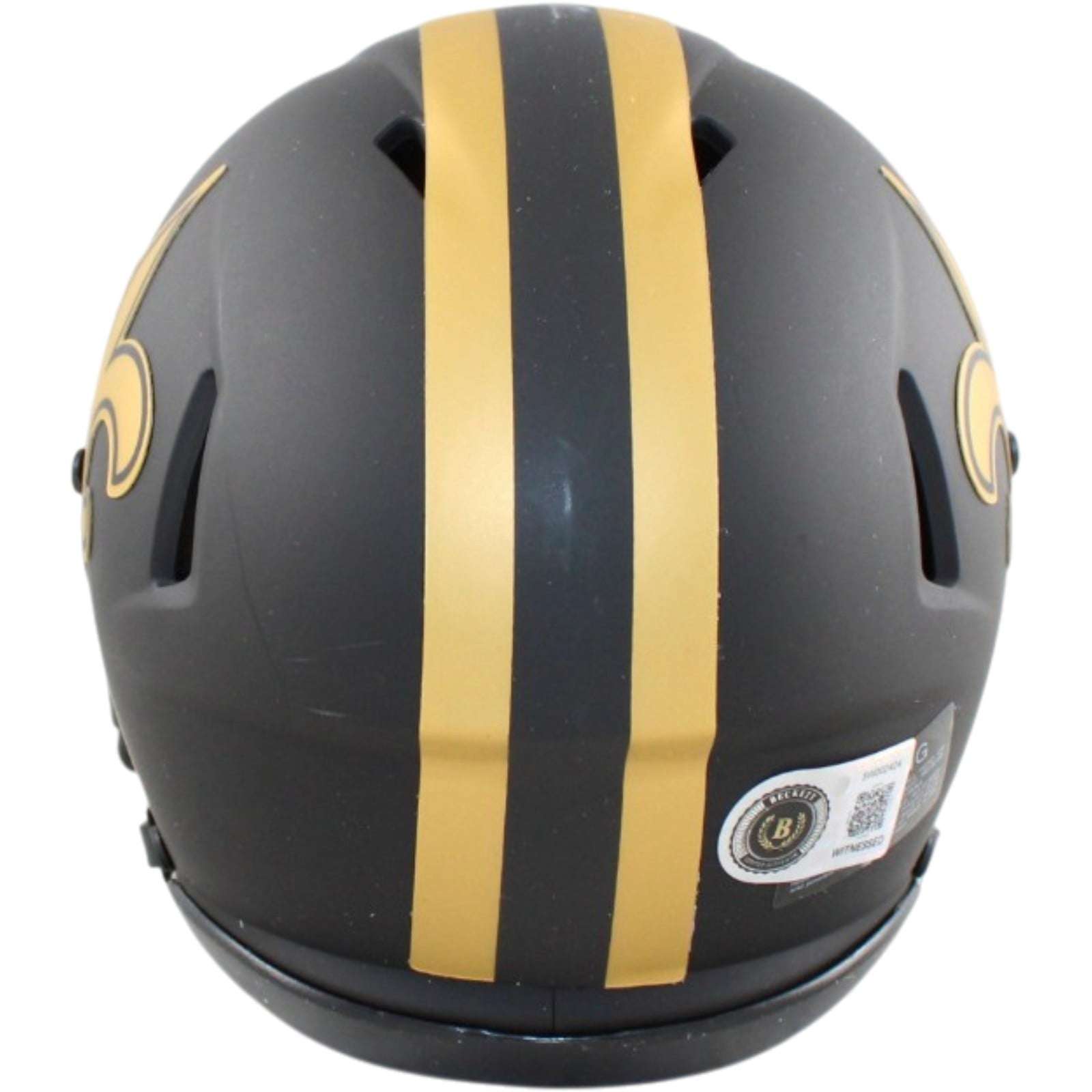 Drew Brees Autographed New Orleans Saints Mini Helmet Eclipse Beckett WIT 58685