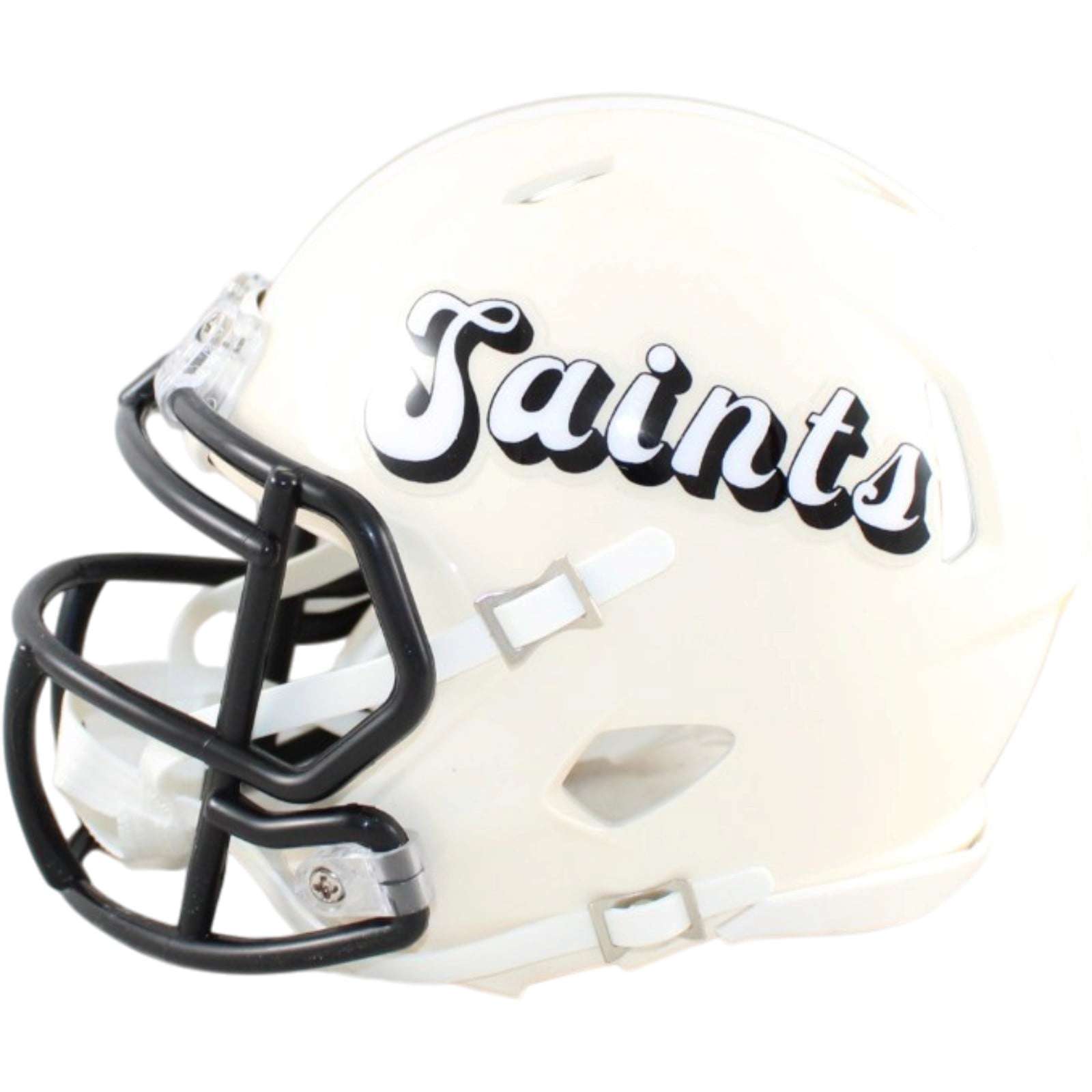 Drew Brees Autographed New Orleans Saints Mini Helmet Retro Beckett WIT 58688 3 Drew Brees Autographed New Orleans Saints Mini Helmet Retro Beckett WIT 58688