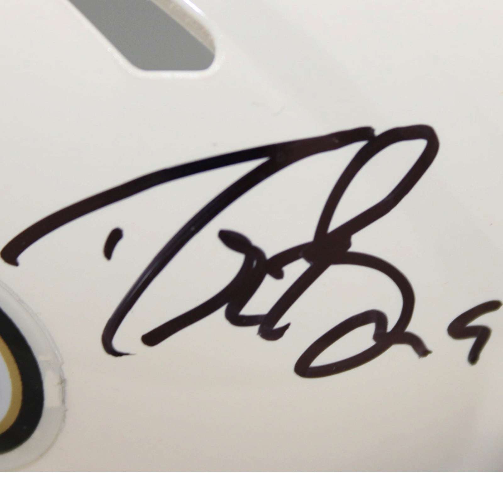 Drew Brees Autographed New Orleans Saints Mini Helmet Retro Beckett WIT 58688 4 Drew Brees Autographed New Orleans Saints Mini Helmet Retro Beckett WIT 58688