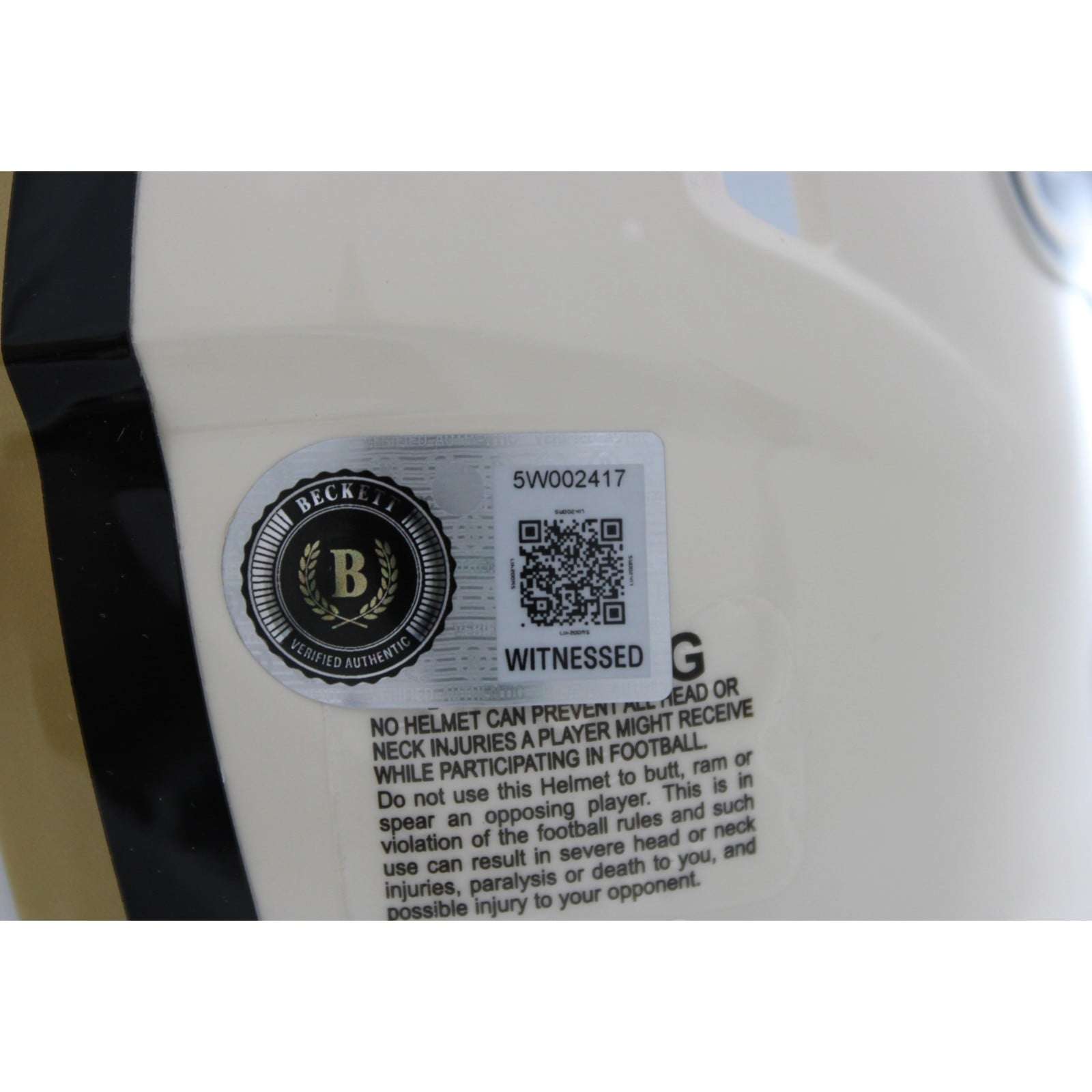 Drew Brees Autographed New Orleans Saints Mini Helmet Retro Beckett WIT 58688 5 Drew Brees Autographed New Orleans Saints Mini Helmet Retro Beckett WIT 58688