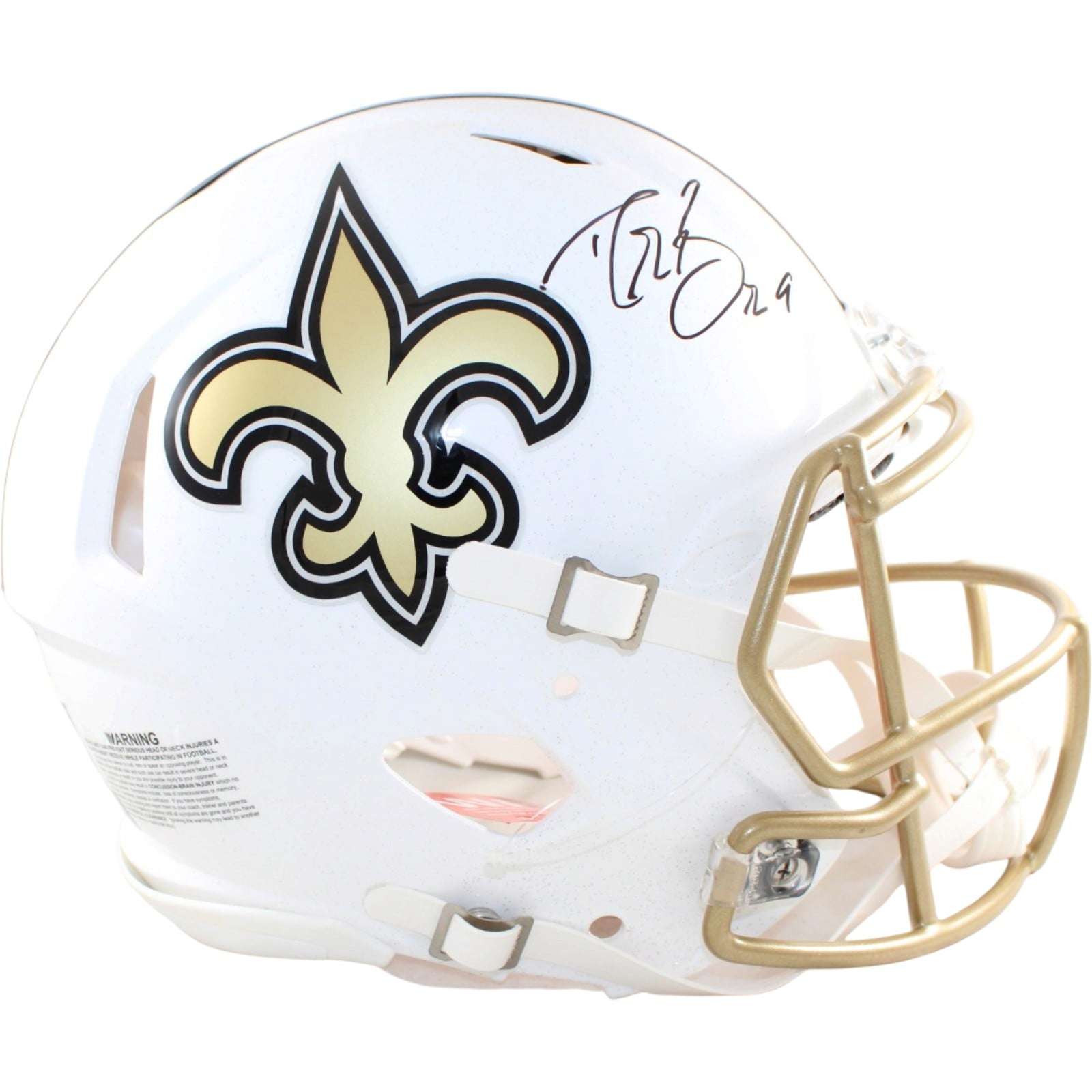 Drew Brees Autographed New Orleans Saints Proline Helmet Alt 25 Beckett W 58695