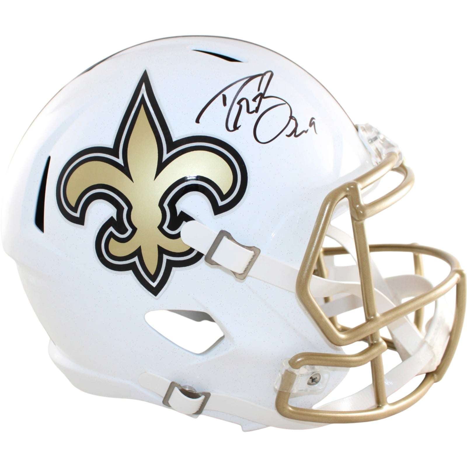 Drew Brees Autographed/Signed New Orleans Saints F/S Helmet Replica Alt 25 58822 1 Drew Brees Autographed/Signed New Orleans Saints F/S Helmet Replica Alt 25 58822