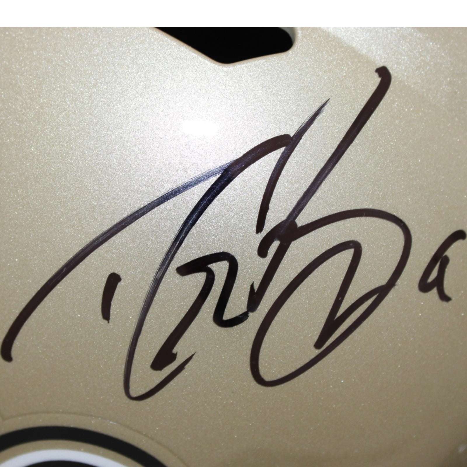 Drew Brees Autographed/Signed New Orleans Saints F/S Helmet Replica 58813