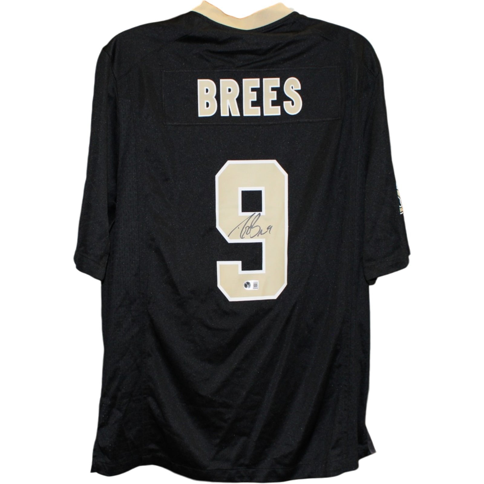 Drew Brees Autographed New Orleans Saints Jersey Black XL Nike Beckett WIT 58518