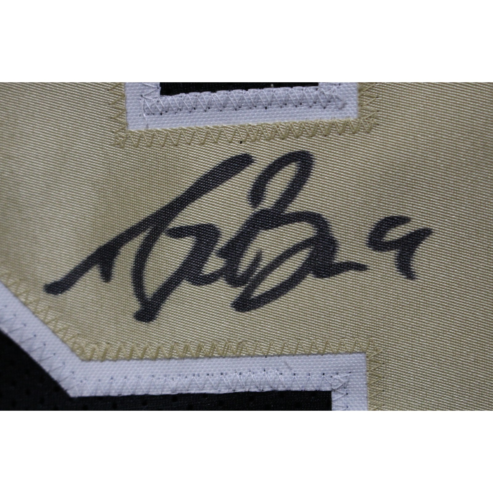 Drew Brees Autographed/Signed Pro Style XL Black Jersey Beckett Witness 53723