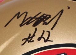 Matt Breida Autographed San Francisco 49ers Speed Replica Helmet BAS 23989