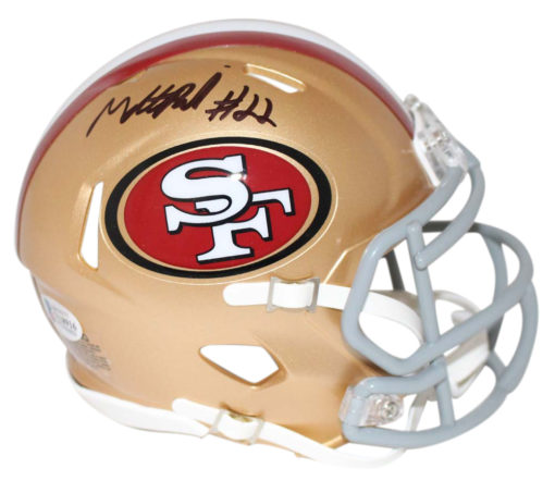 Matt Breida Autographed San Francisco 49ers Speed Mini Helmet BAS 23991