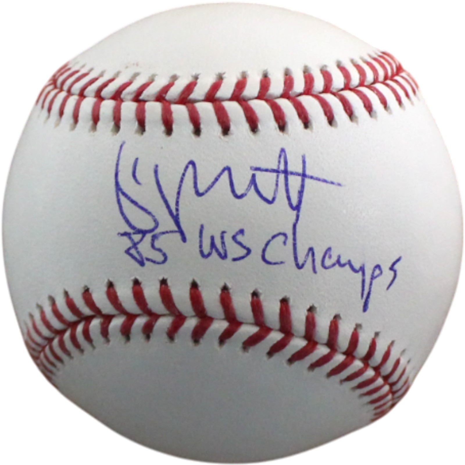 George Brett Signed Kansas City Royals OML Baseball 85 WS Champs Fanatics 54489