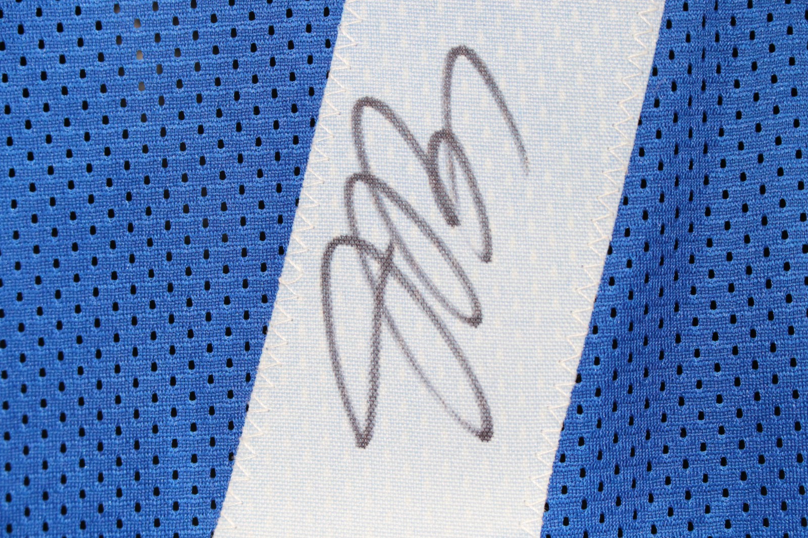 Jacoby Brissett Autographed/Signed Pro Style Size XL Blue Jersey JSA 59363