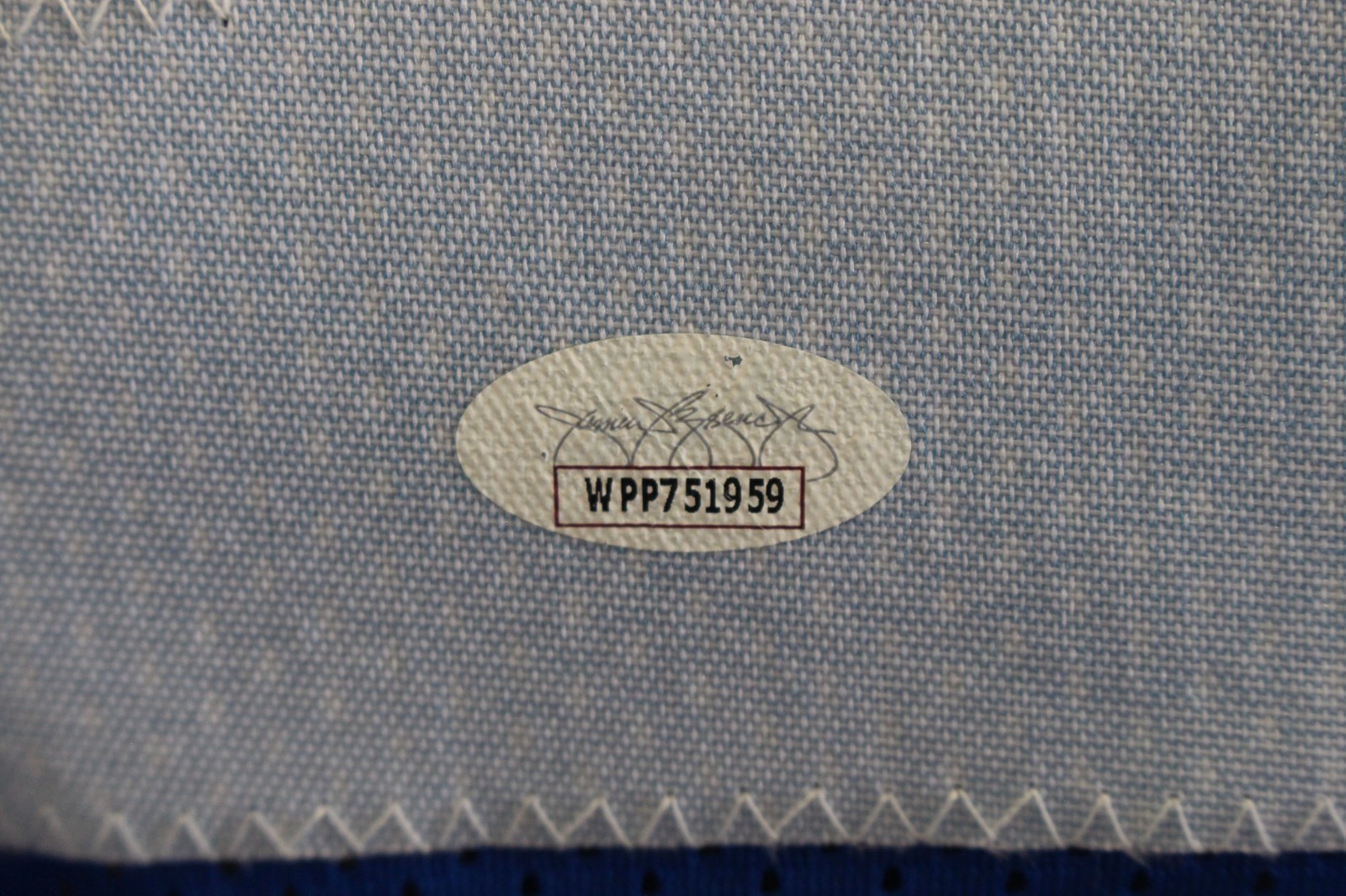 Jacoby Brissett Autographed/Signed Pro Style Size XL Blue Jersey JSA 59363 3 Jacoby Brissett Autographed/Signed Pro Style Size XL Blue Jersey JSA 59363