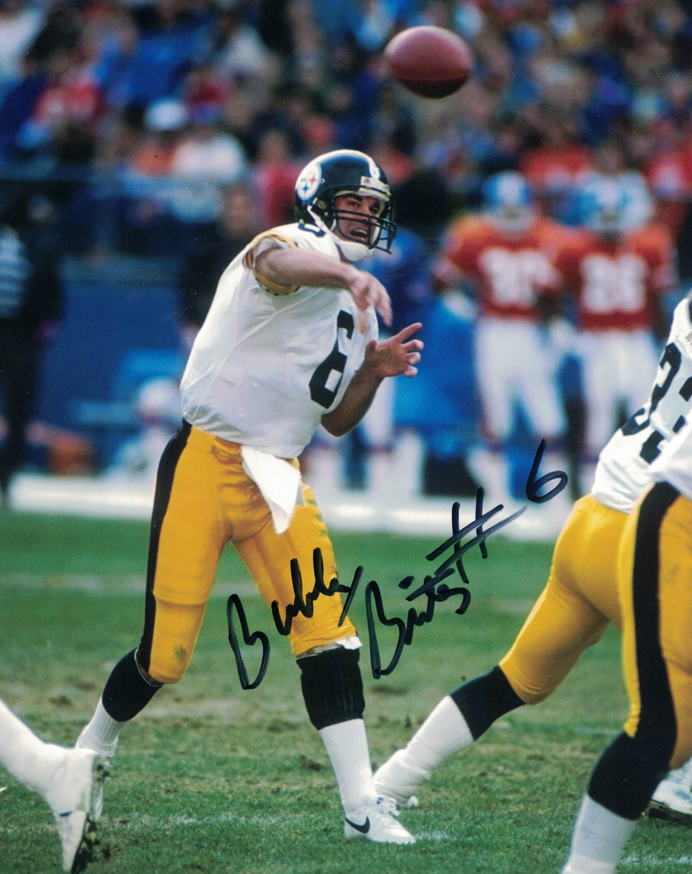 Bubby Brister Autographed/Signed Pittsburgh Steelers 8x10 Photo 30251