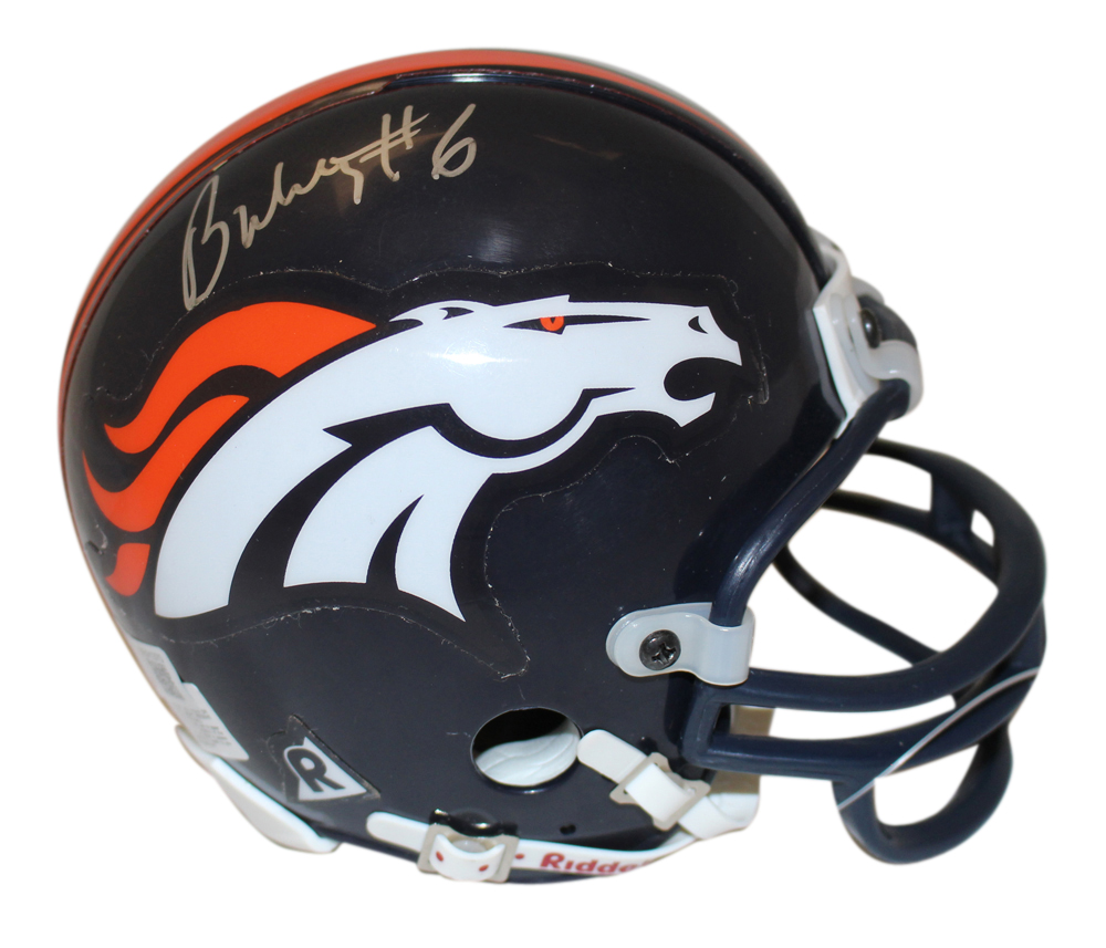 Bubby Brister Autographed Denver Broncos VSR4 Mini Helmet Beckett