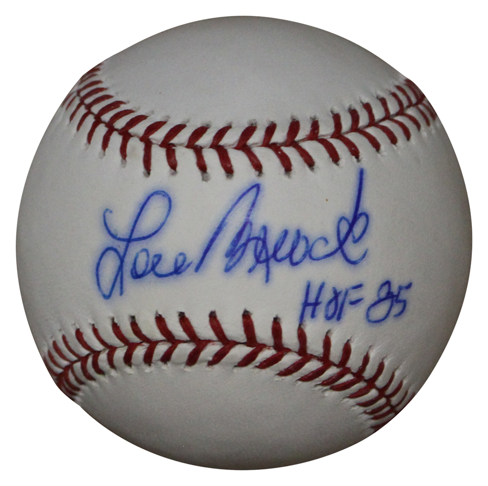 Lou Brock Autographed/Signed St Louis Cardinals OML Baseball As Is JSA