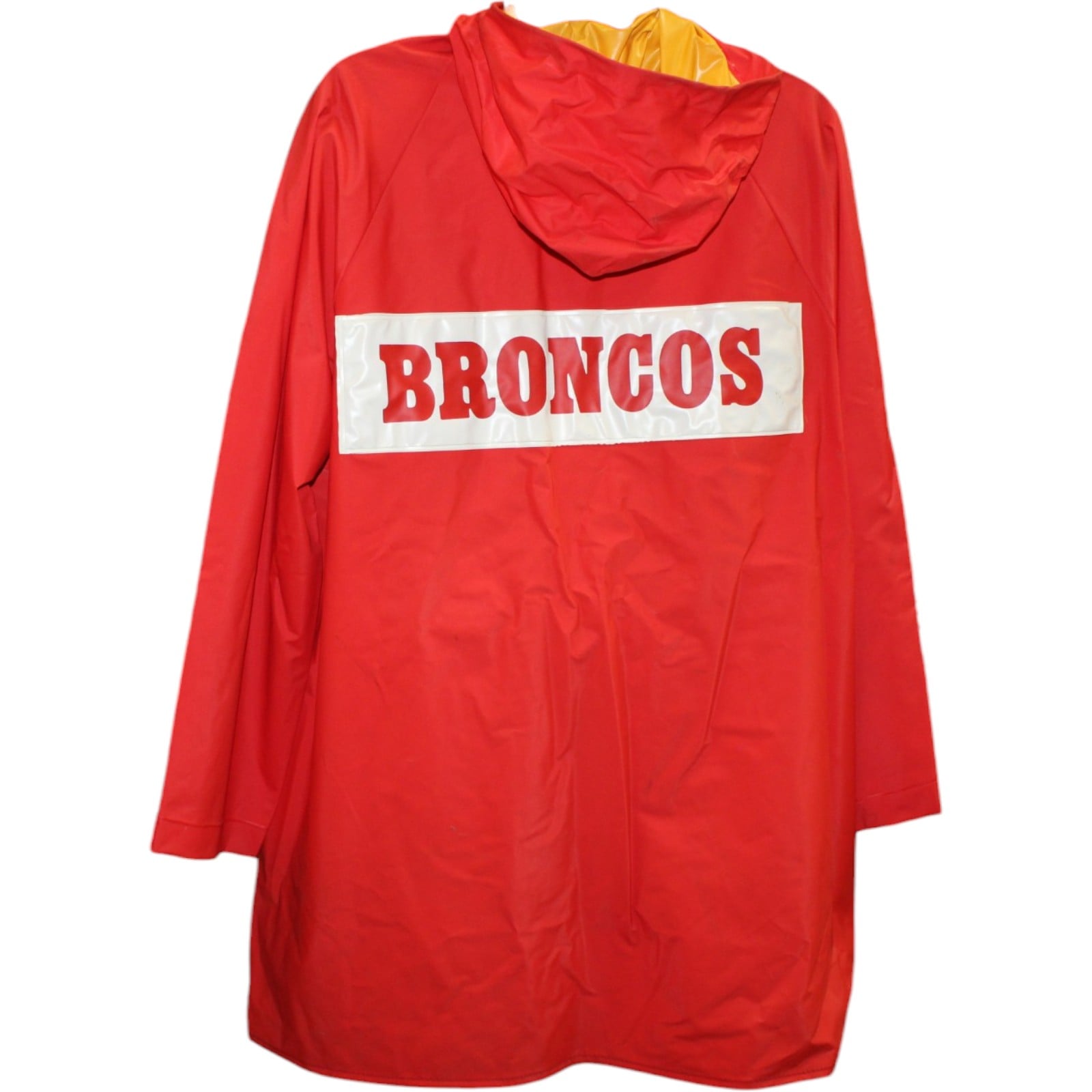 Denver Broncos Vintage 1980's Sideline Jacket Poncho Cape Size XL 58405 3 Denver Broncos Vintage 1980's Sideline Jacket Poncho Cape Size XL 58405