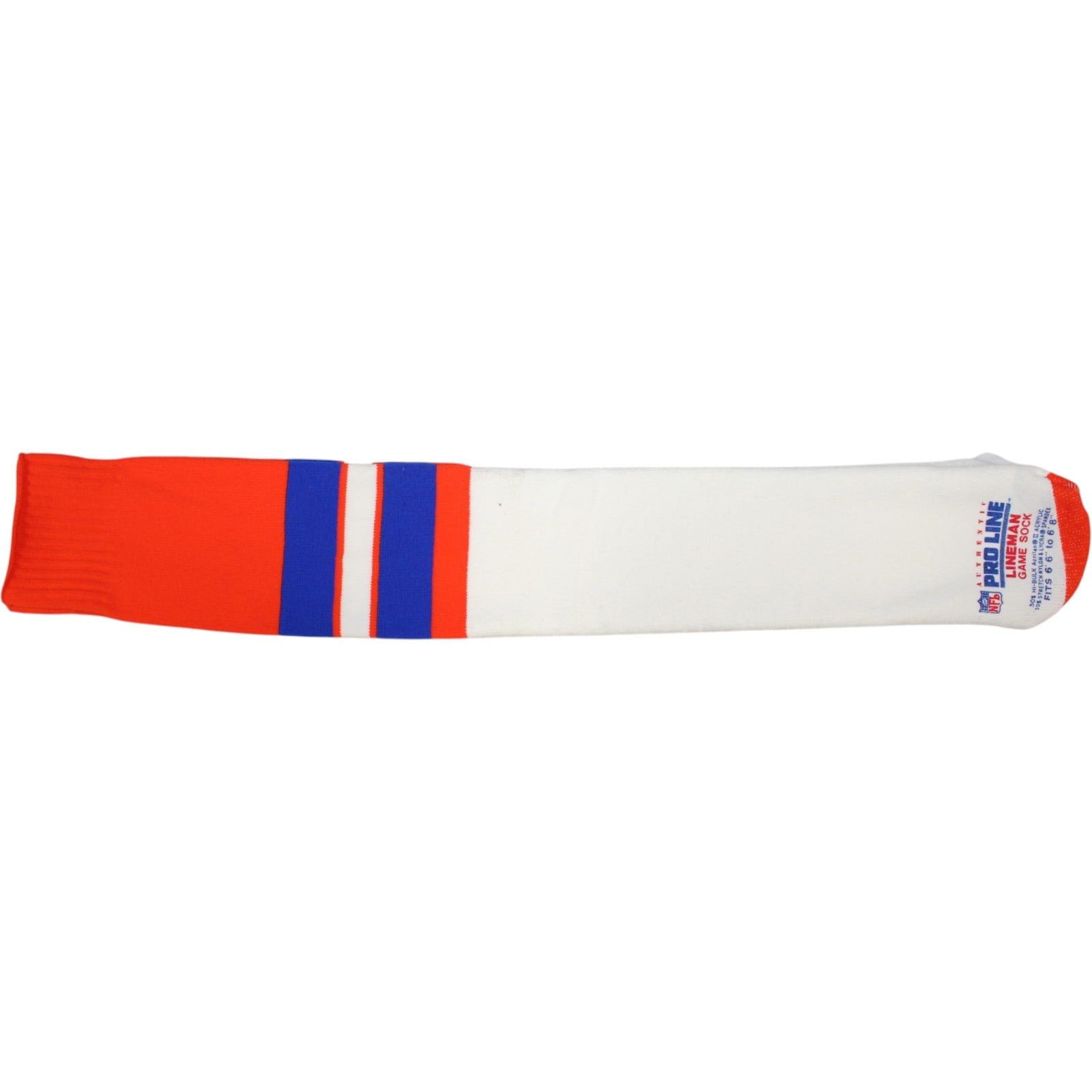 Denver Broncos Pro Line Player Issued Lineman Socks Size 6'6"- 6'8" 58393