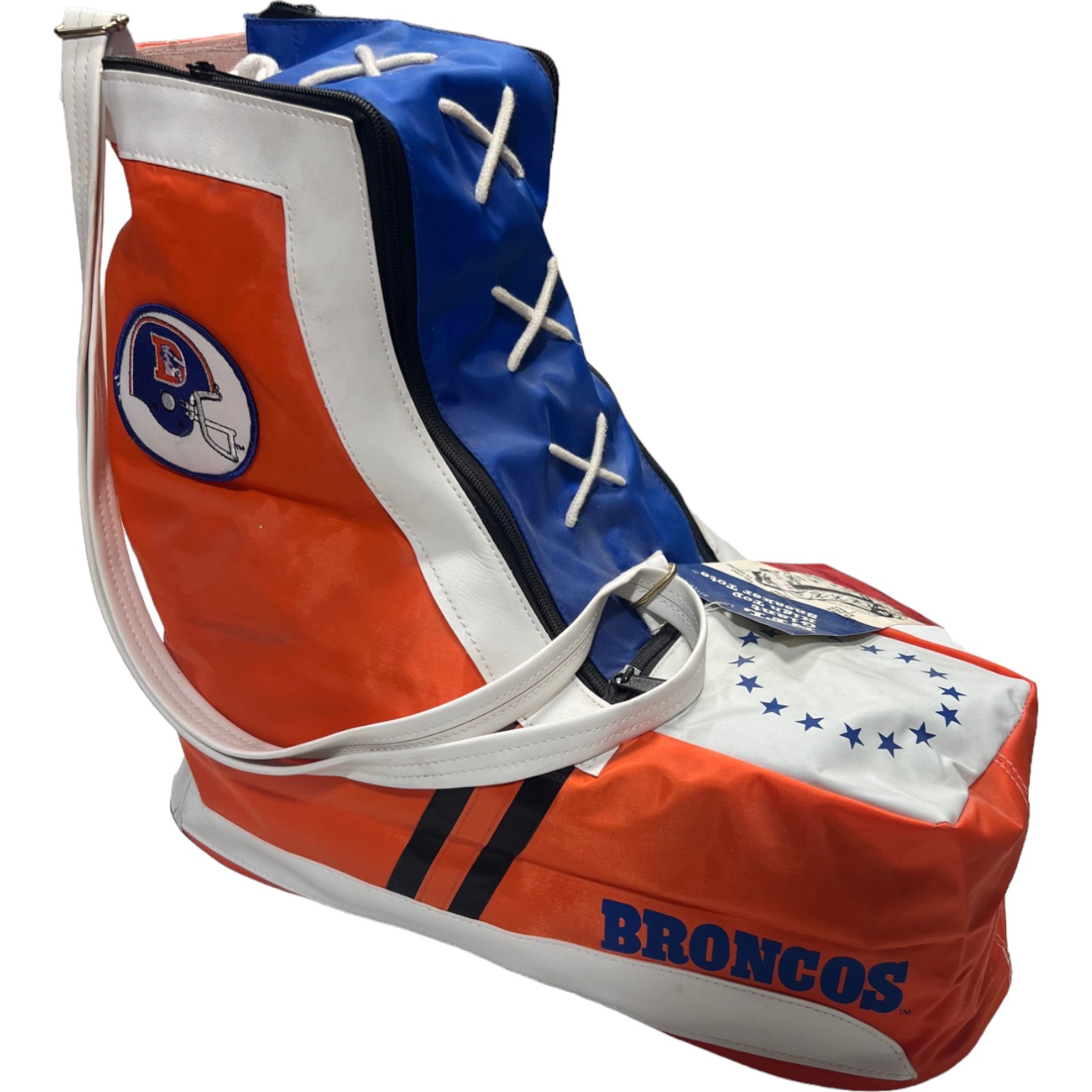 Denver Broncos Giant High Top Sneaker Tote D-Logo Vintage 45875