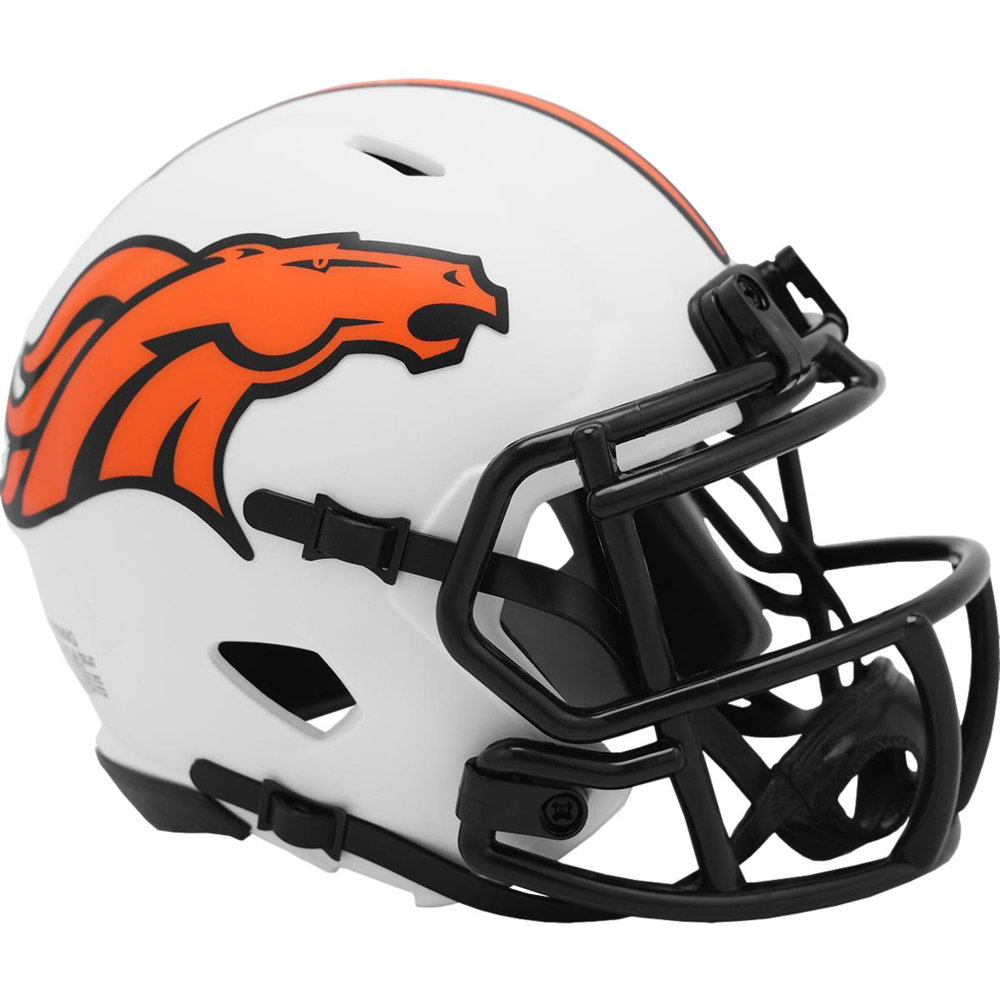 Denver Broncos Lunar Speed Mini Helmet New In Box 28701