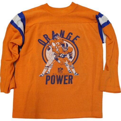 Denver Broncos Orange Power Long Sleeve Shirt S - M Youth 45840