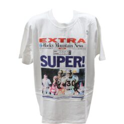 Denver Broncos Rocky Mountain News White XL T-Shirt Gildan 45854