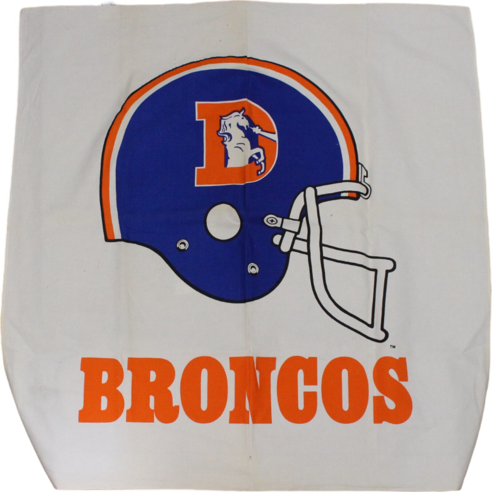 Denver Broncos Throwback D-Logo White Flag 45839