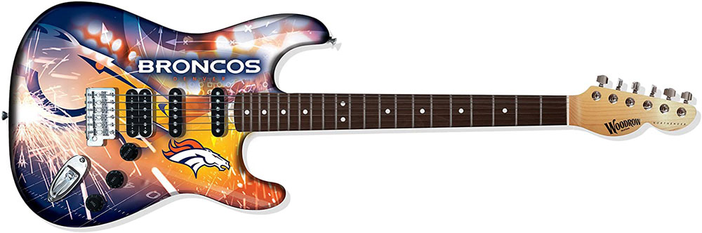 Denver Broncos Woodrow Northender Electric Guitar 28500