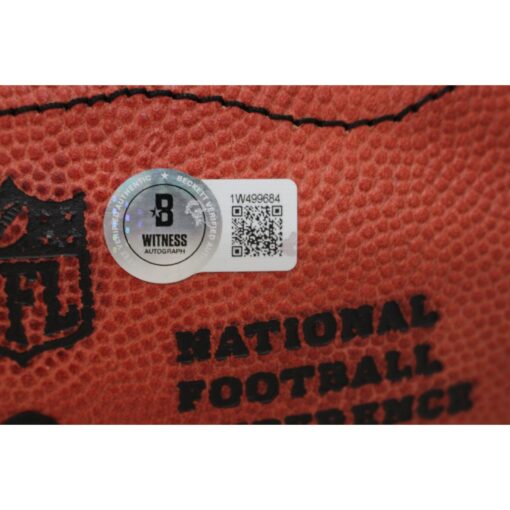 Derrick Brooks Autographed Tampa Bay Buccaneers Football AS IS Beckett 46420