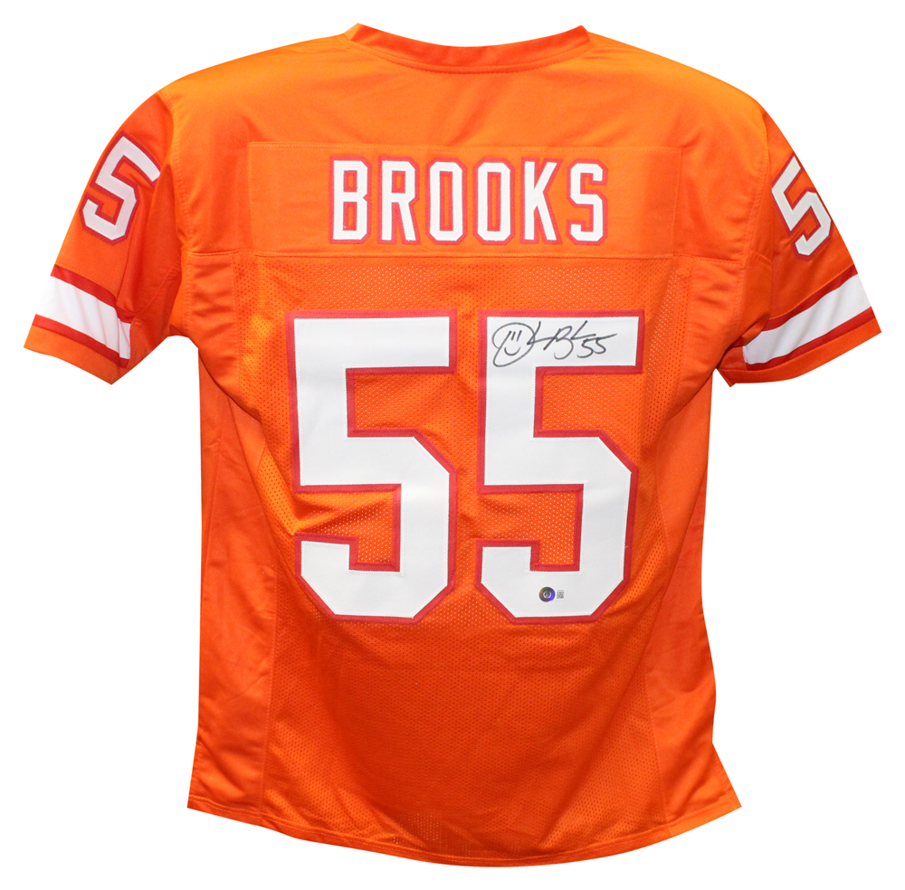 Derrick Brooks Signed Tampa Bay Bucs Pro Style TB Orange XL Jersey BAS