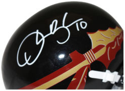 Derrick Brooks Signed Florida State Seminoles Black Schutt Mini Helmet BAS