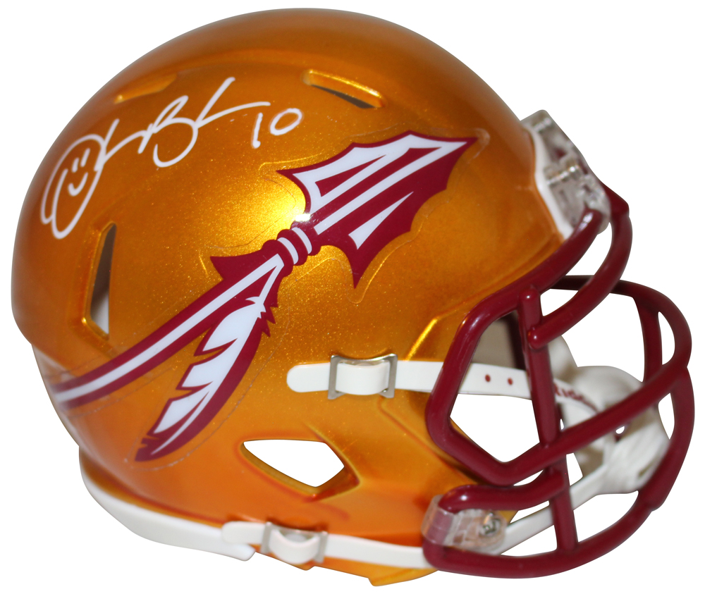 Derrick Brooks Autographed Florida State Seminoles Flash Mini Helmet BAS