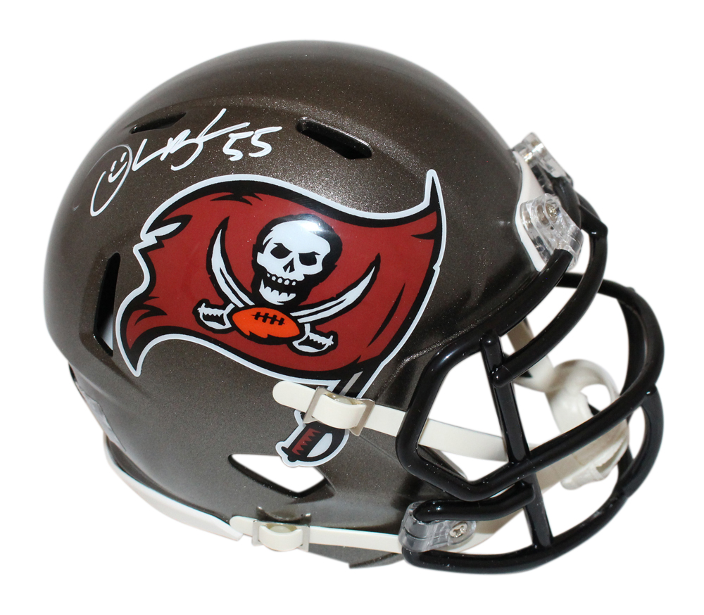 Derrick Brooks Autographed Tampa Bay Bucs TB '97-'13 Mini Helmet BAS