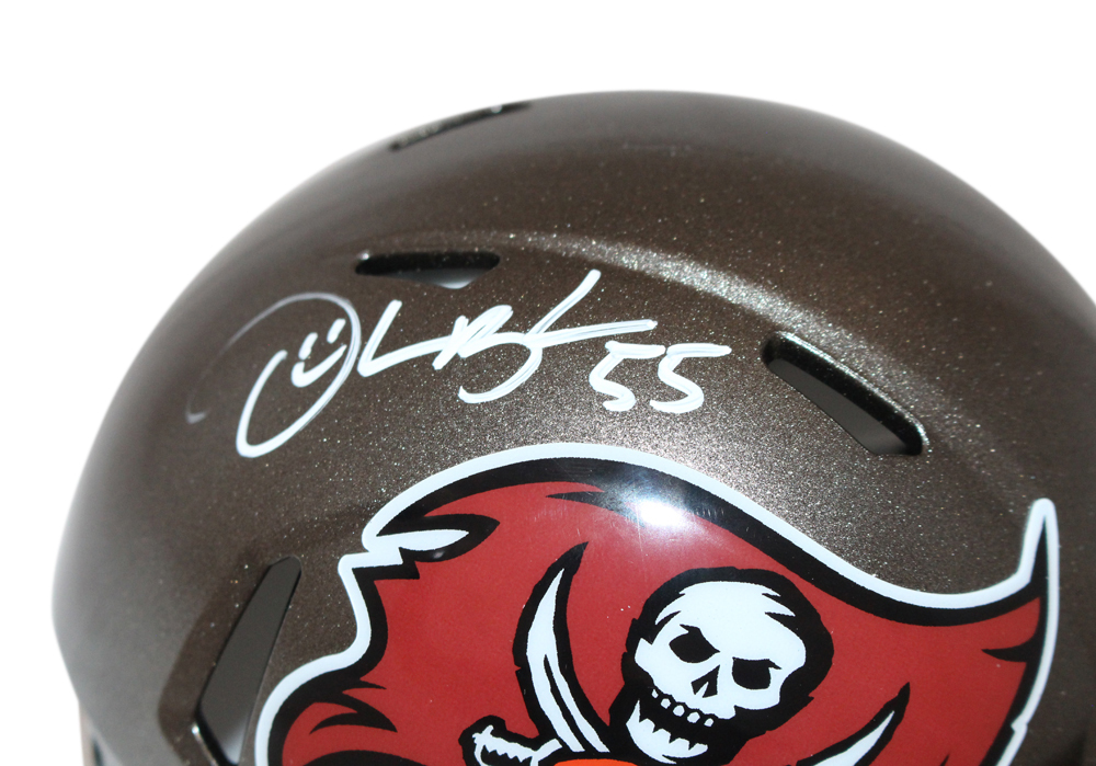 Derrick Brooks Autographed Tampa Bay Bucs TB '97-'13 Mini Helmet BAS