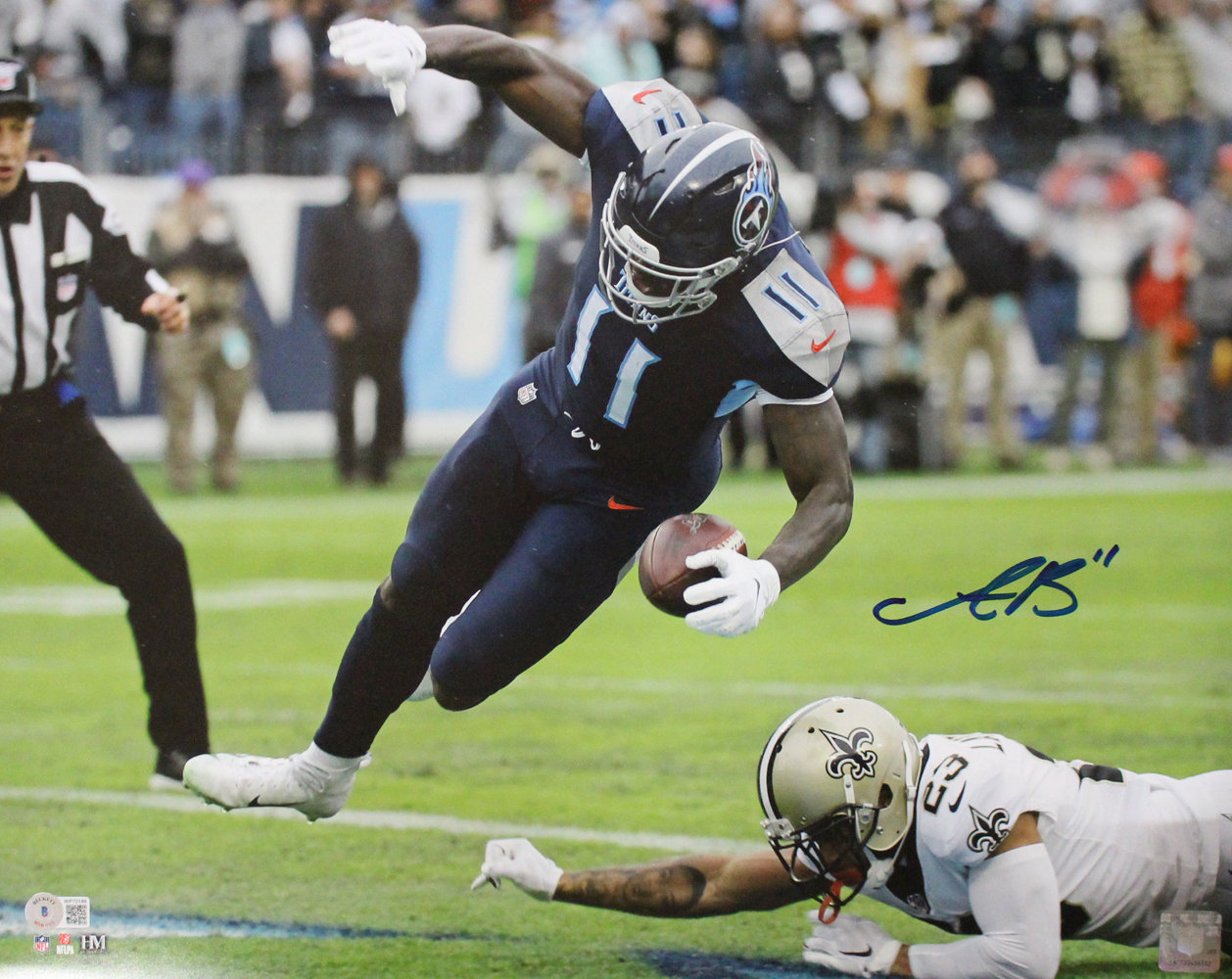 AJ Brown Autographed/Signed Tennessee Titans 16x20 Photo Beckett BAS