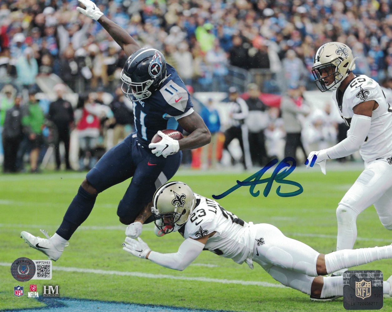 AJ Brown Autographed/Signed Tennessee Titans 8x10 Photo Beckett BAS