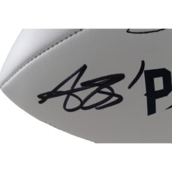 AJ Brown Autographed New England Patriots Logo Football Beckett Witnessed 57964