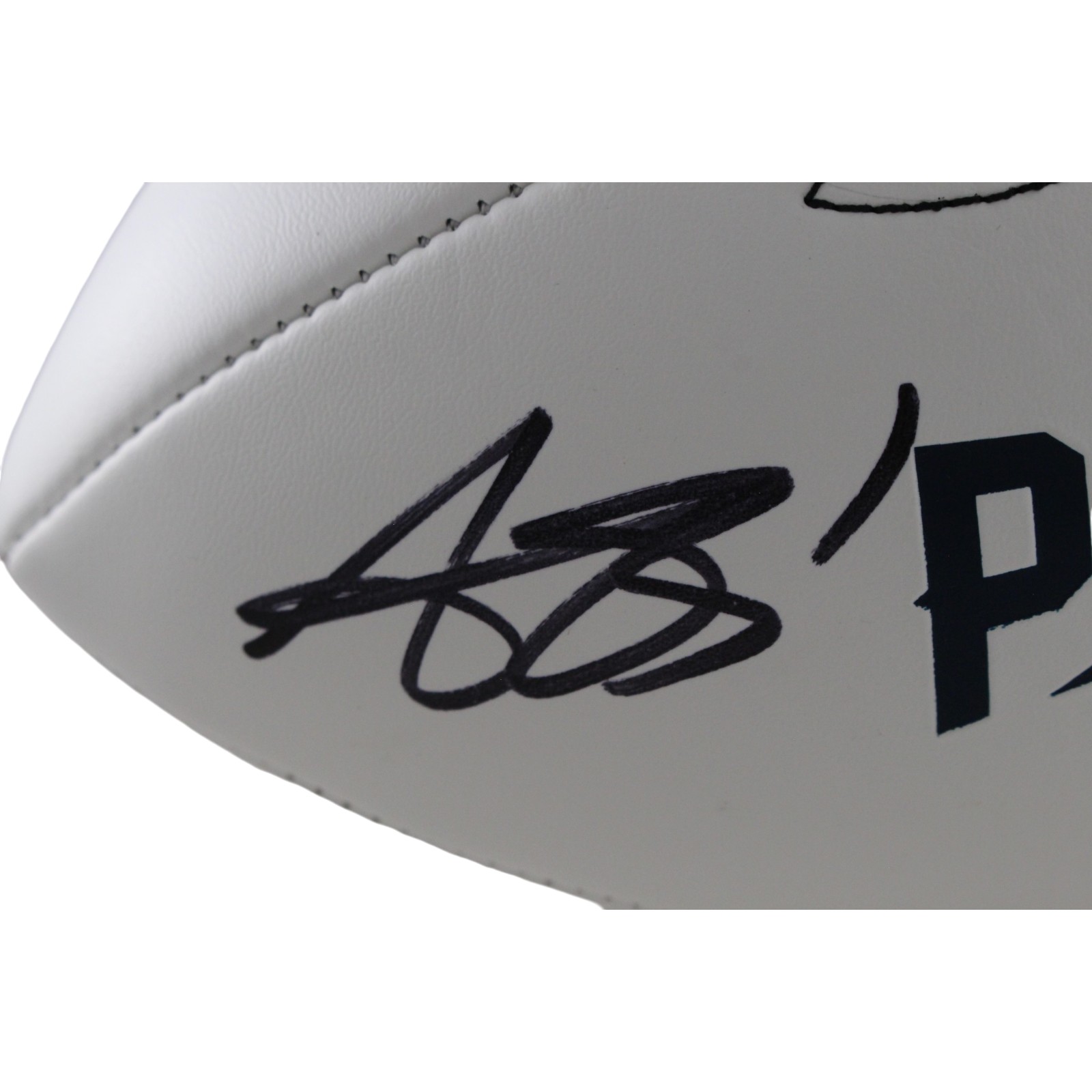 AJ Brown Autographed New England Patriots Logo Football Beckett Witnessed 57964 2 AJ Brown Autographed New England Patriots Logo Football Beckett Witnessed 57964