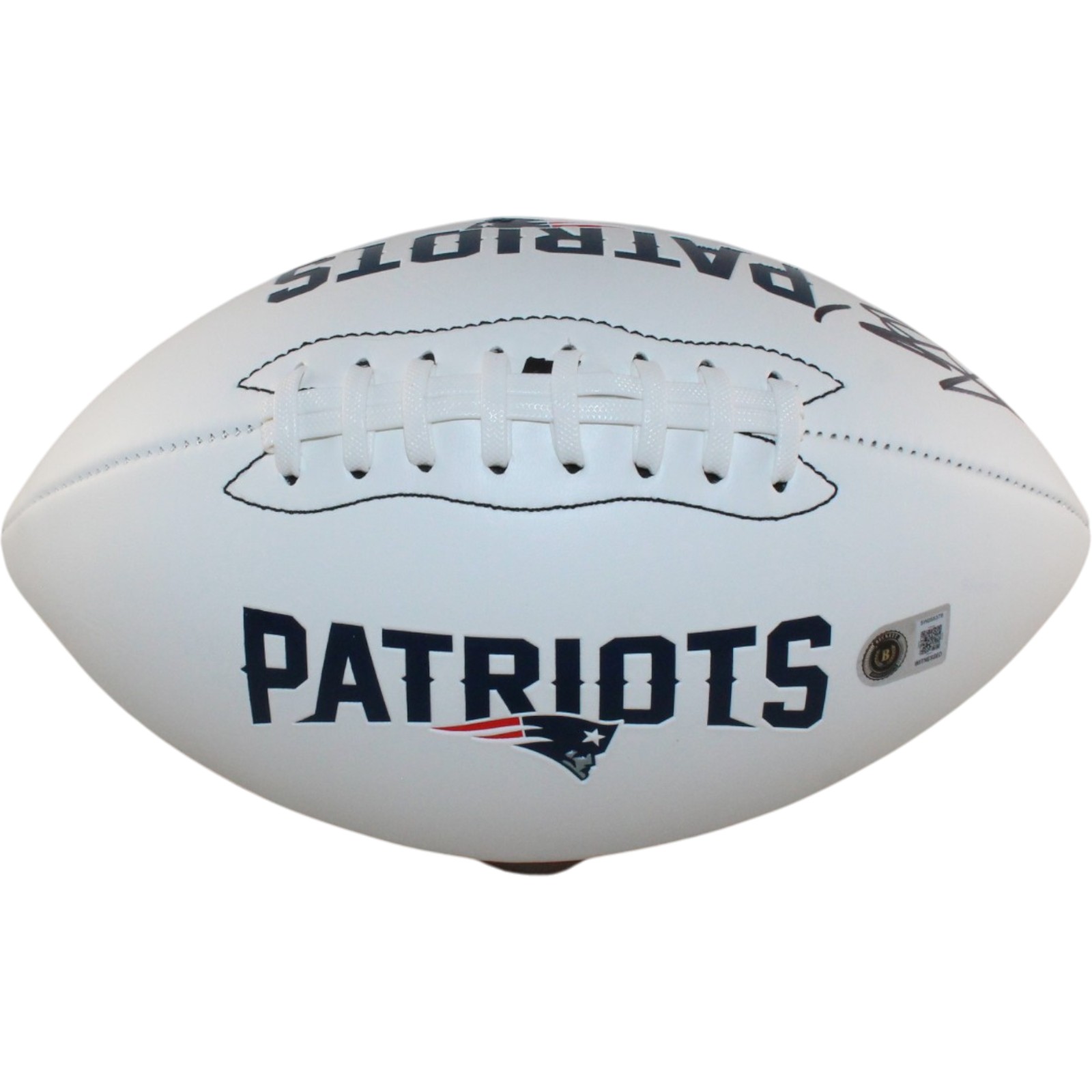 AJ Brown Autographed New England Patriots Logo Football Beckett Witnessed 57964 3 AJ Brown Autographed New England Patriots Logo Football Beckett Witnessed 57964