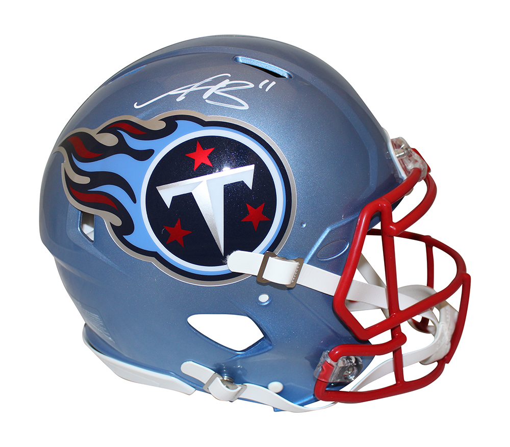 AJ Brown Signed Tennessee Titans Authentic Flash Speed Helmet Beckett