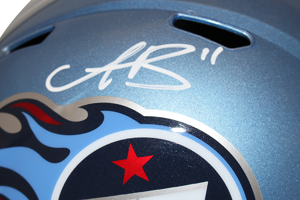 AJ Brown Autographed Tennessee Titans F/S Flash Speed Helmet Beckett