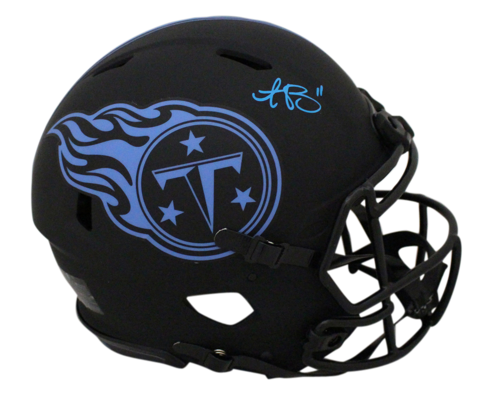 AJ Brown Autographed Tennessee Titans Authentic Eclipse Speed Helmet BAS