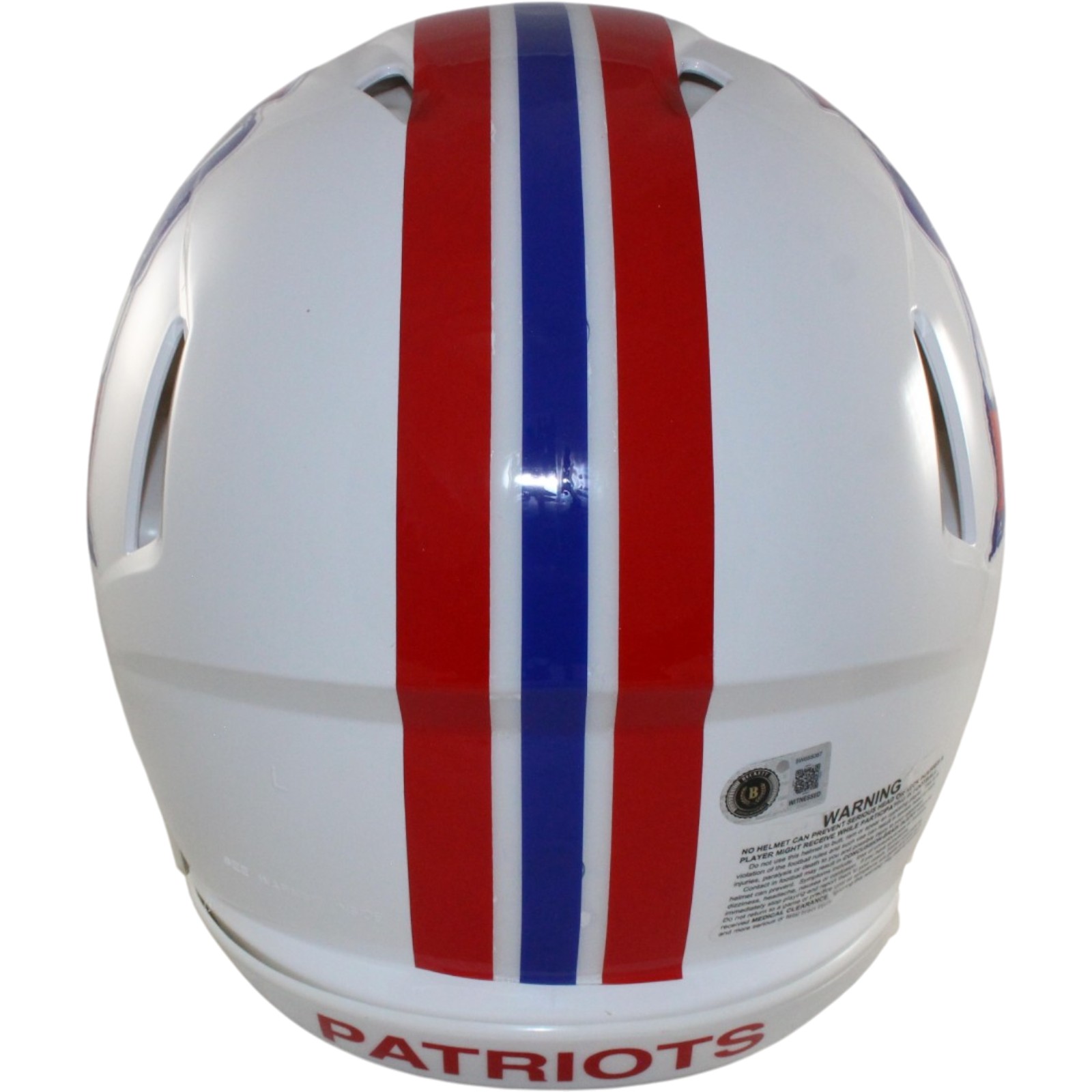 AJ Brown Signed New England Patriots 82-89 TB Authentic Helmet Beckett WIT 57975 3 AJ Brown Signed New England Patriots 82-89 TB Authentic Helmet Beckett WIT 57975