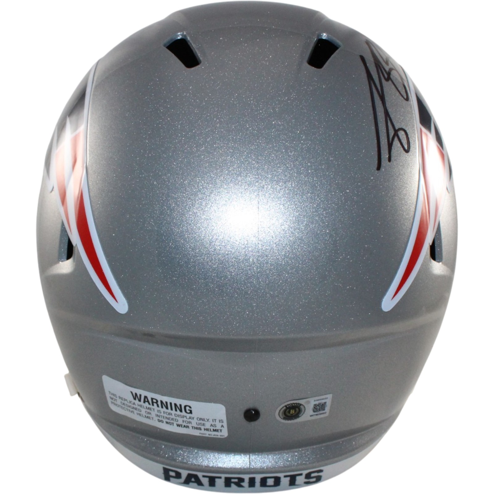 AJ Brown Signed New England Patriots F/S Helmet Beckett Witnessed 57977 3 AJ Brown Signed New England Patriots F/S Helmet Beckett Witnessed 57977