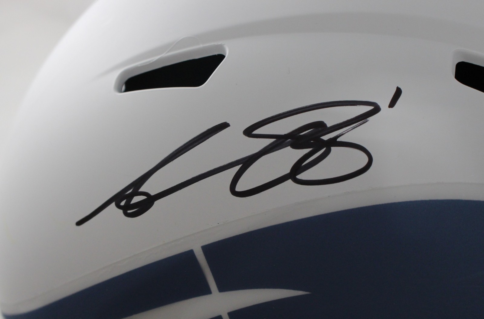 AJ Brown Signed New England Patriots F/S Rivalries Helmet Beckett WIT 57979