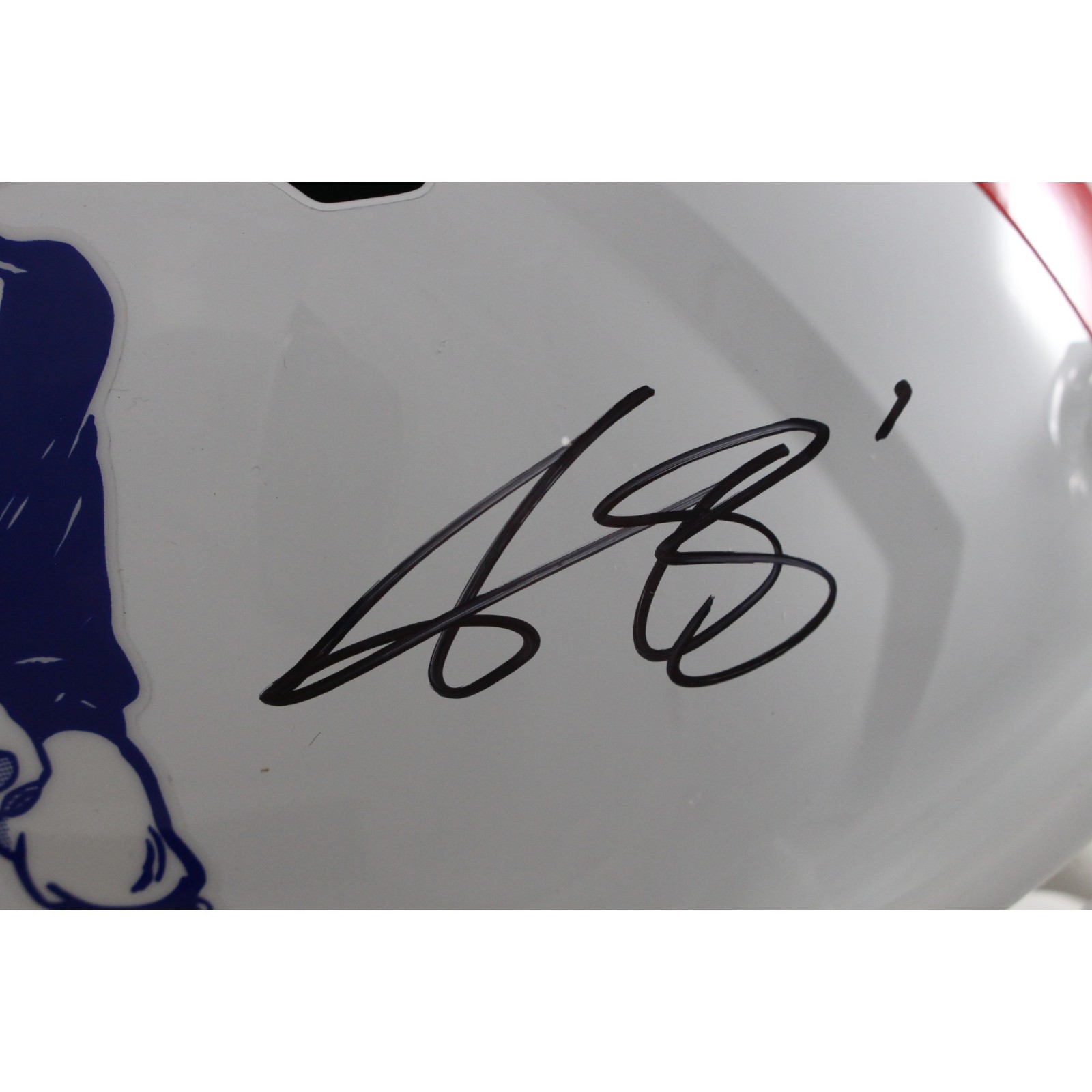 AJ Brown Signed New England Patriots F/S 82-89 TB Helmet Beckett WIT 57978