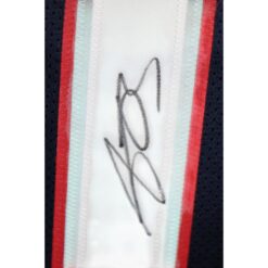 AJ Brown Autographed/Signed Pro Style Sz XL Blue Jersey Beckett Witnessed 57960