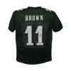 AJ Brown Autographed/Signed Pro Style Green XL Jersey Beckett